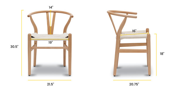 Wyn Solid Wood Weave Dining Chair